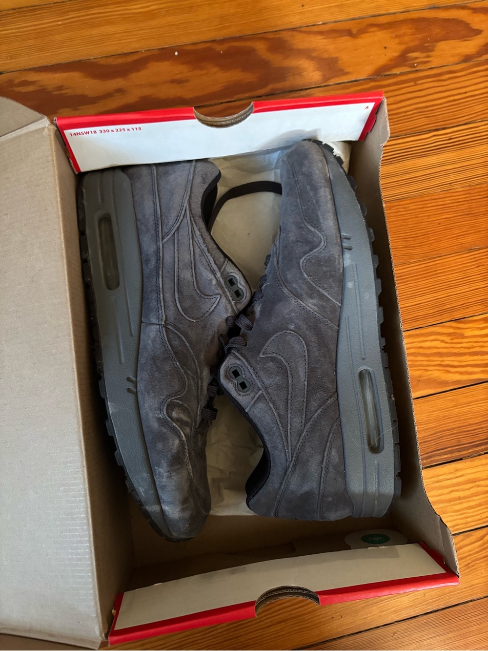 Nike Men’s Suede Sneakers in Charcoal Gray
